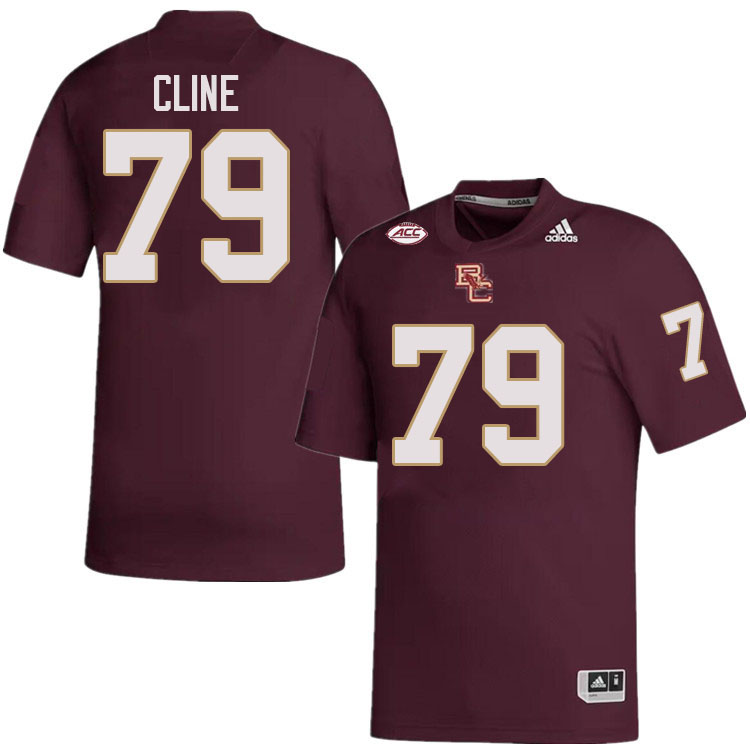 Boston College Eagles #79 Kevin Cline College Football Jerseys Stitched-Maroon